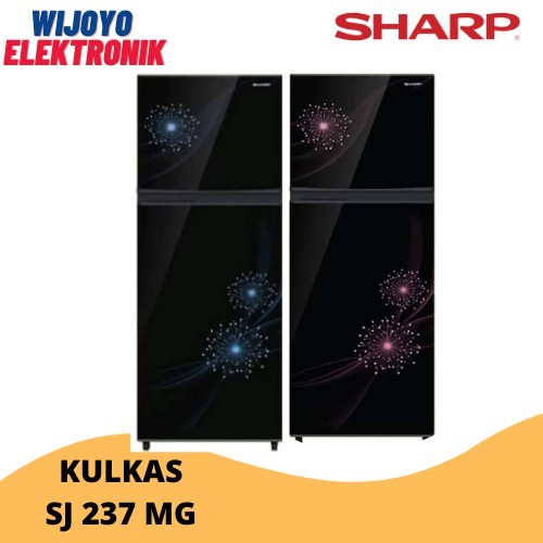 Kulkas 2 pintu Sharp Sjx 237 MG No frost Glossy Door 220 Liter