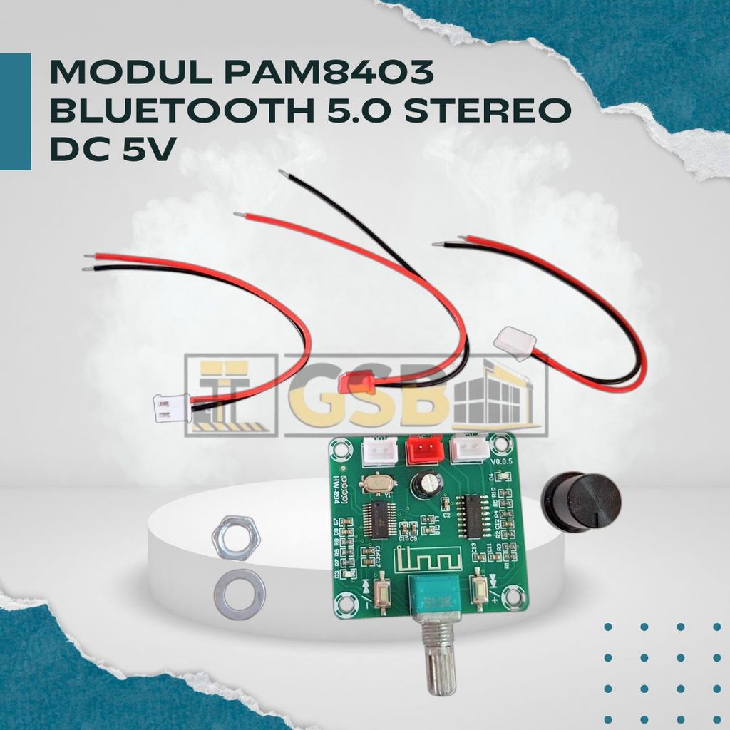 Modul PAM8403 Bluetooth Stereo Amplifier DC 5V 5W×2 Class D Audio HW-894