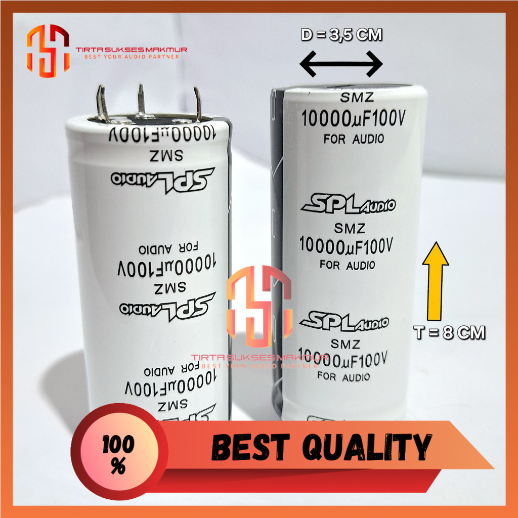 ELCO SPL AUDIO 10.000uf - 100v ORIGINAL SPL AUDIO HARGA PER PCS