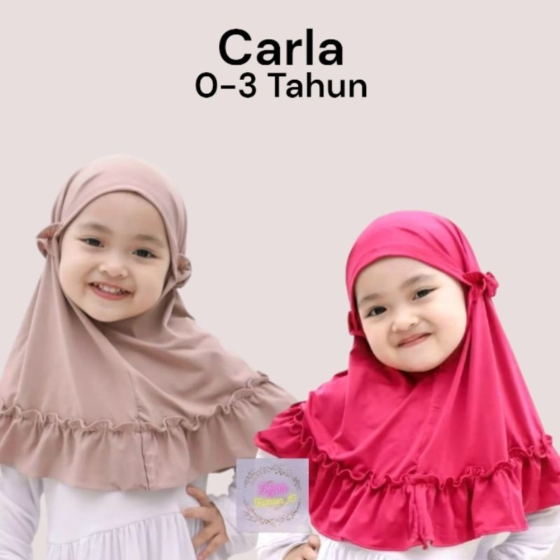 Jilbab Karla Anak Instan 0-3 Tahun Jersey Ballon Premium Ori By NOUKA Collection | Hijab Bayi Tk Luc
