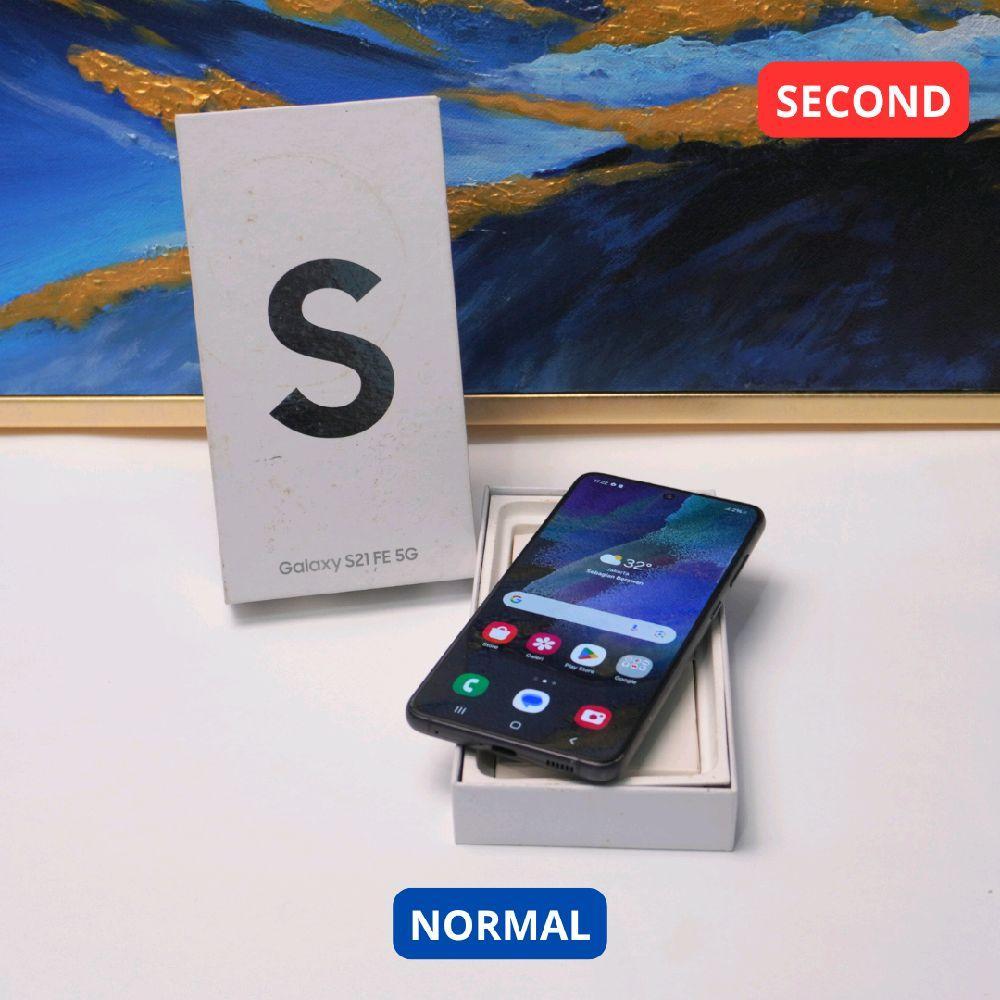 SAMSUNG S21 FE 8/256 GB HP SECOND ORIGINAL SINAR MUTIARA CELL