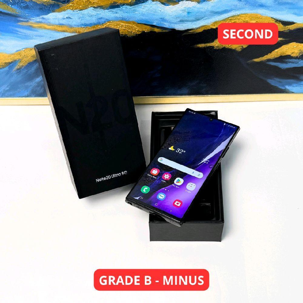 SAMSUNG NOTE 20 ULTRA 8/256 GB GRADE B - MINUS HP SECOND ORIGINAL SINAR MUTIARA CELL (70744)
