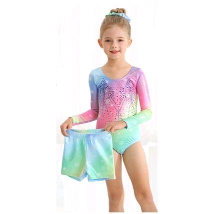 (READY STOCK) Gymnastic Leotard LT105 - Lengan Panjang, 5-6