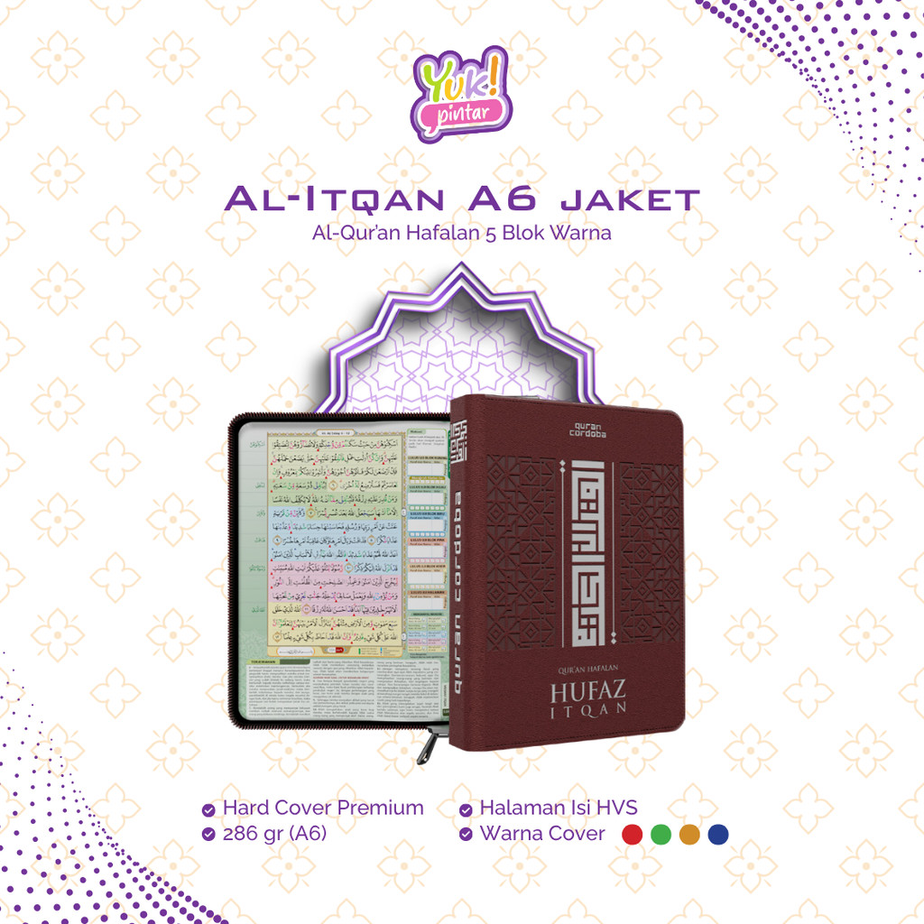 al quran alquran kecil mini saku sedang resleting A6 itqon AL HUFAZ AESTHETIC