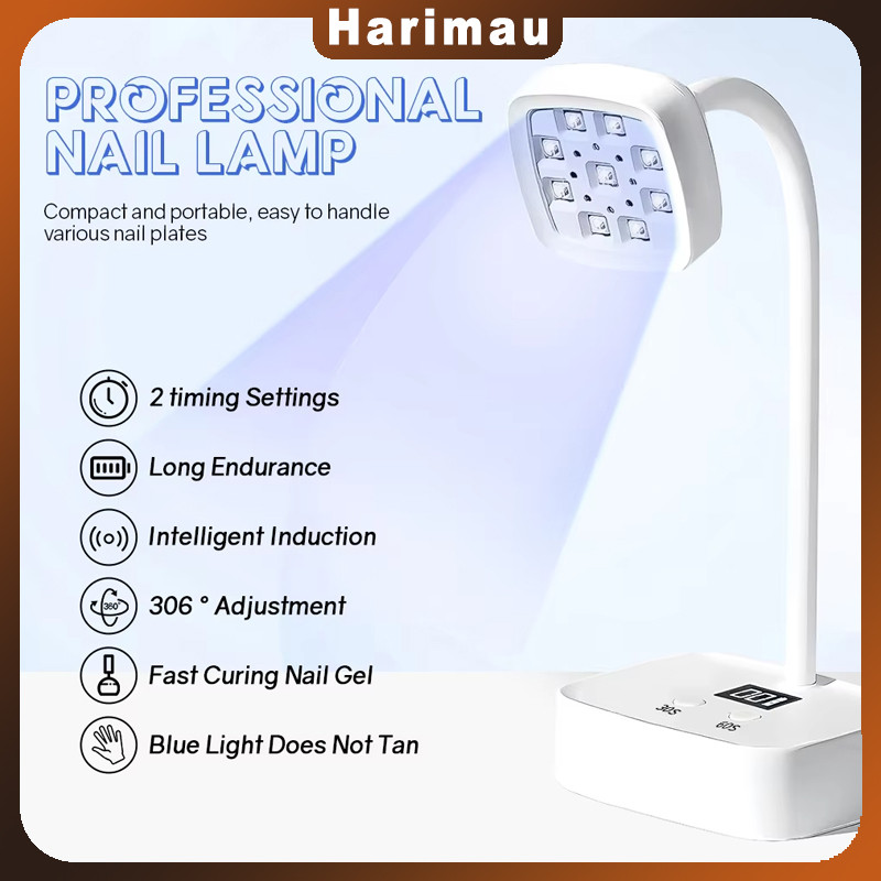UV LAMP PORTABLE SENSOR/sinar Uv Nail Art 360°Rotatable/lampu Uv Nail Art Portable/uv Lampu Nail Art