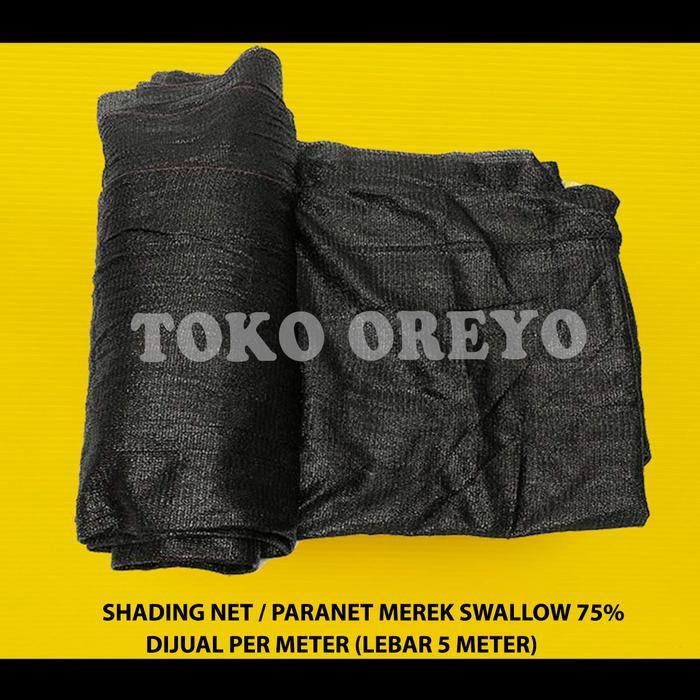 PARANET 75% LEBAR 5 METER JUAL PER 1 METER SHADING NET JARING ATAP