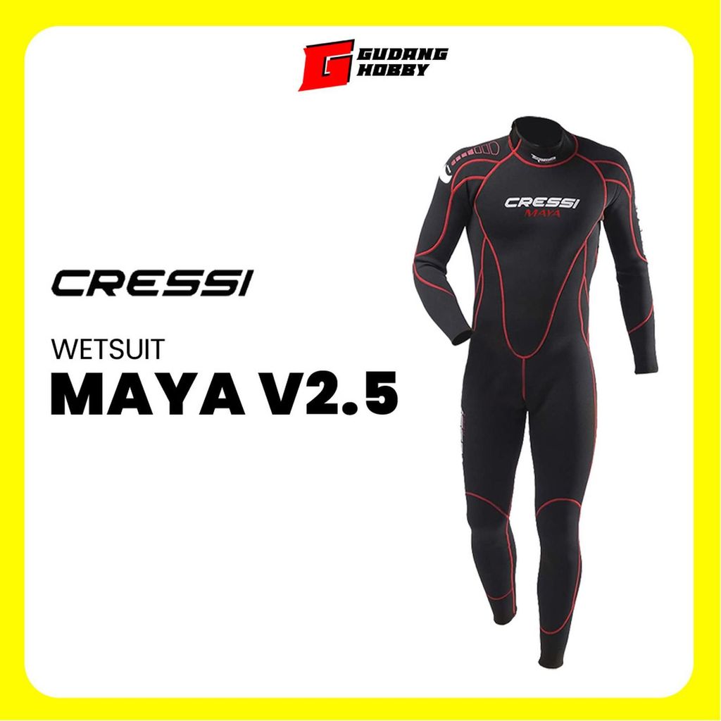Wetsuit Cressi MAYA V2.5 UNISEX / Wetsuit Diving / Baju Scuba Diving / Jumpsuit Diving Cressi / Paka