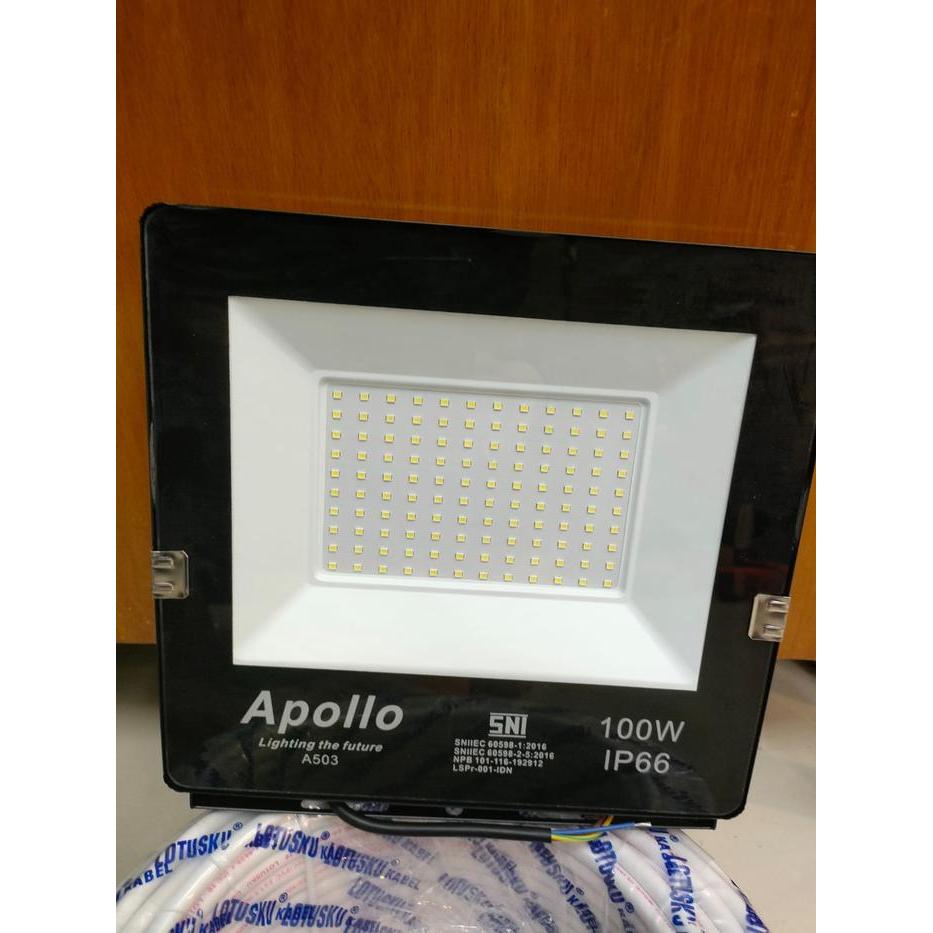 Kap Lampu Sorot LED 100 Watt Aliteco / Kap LED 100 Watt Putih - APOLLO 100W