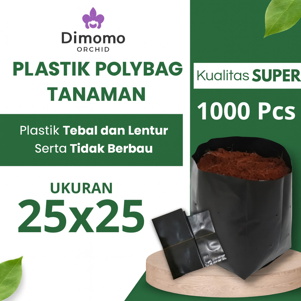 Polybag Bibit 25x25 cm 1000 Pcs Paling Tebal Kargo Aman Bibit Induk Proyek JUMBO GROSIR TERMURAH