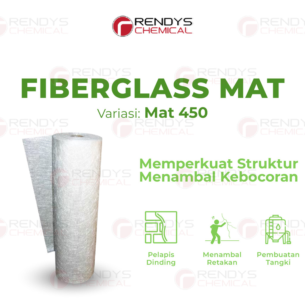 Serat Fiber Aquaproof - Fiberglass Matt - Fiber Glass Mat 1 Roll