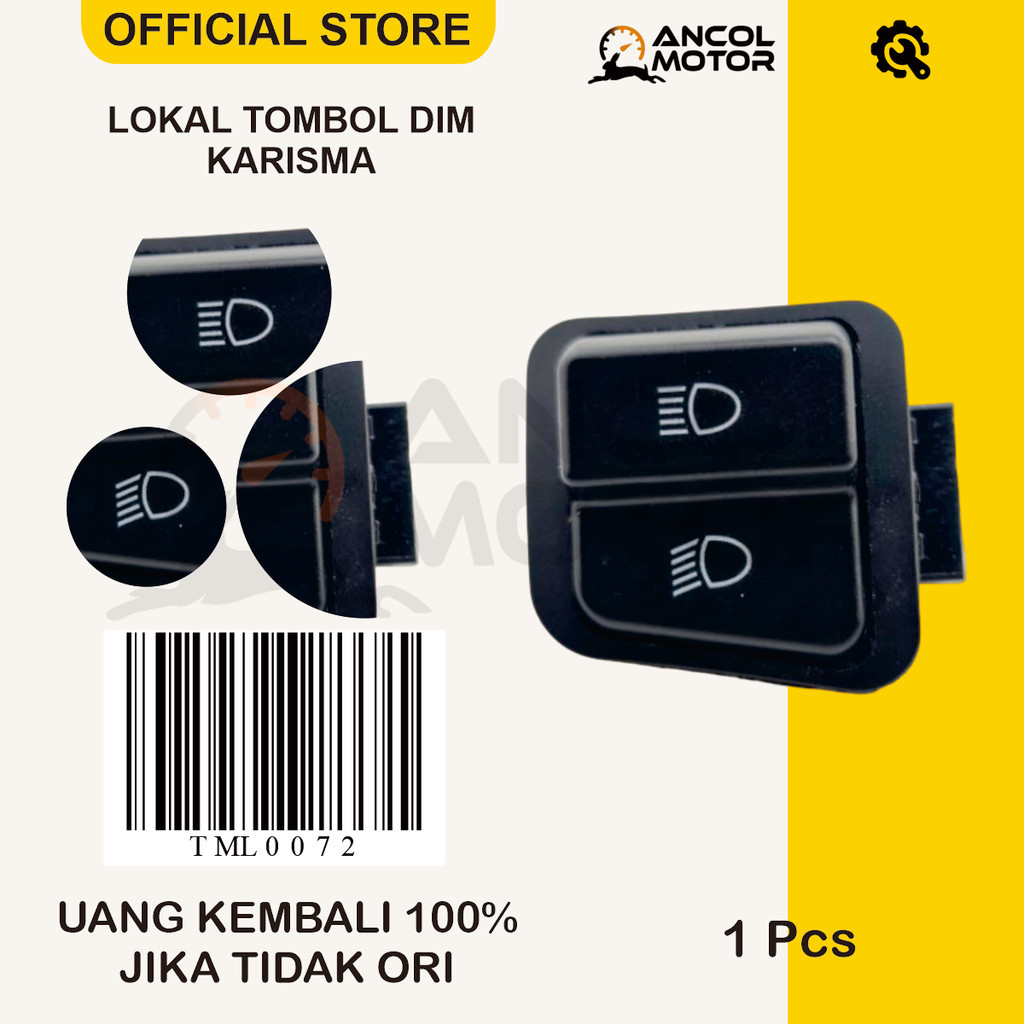LOKAL Tombol Saklar Dim Pass Beam Karisma Supra X 125 Saklar Jarak Jauh