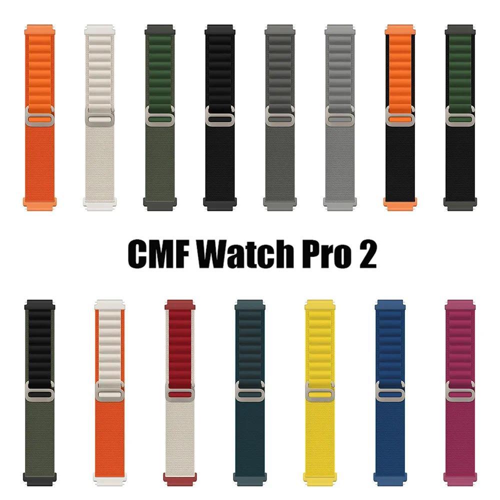 Alpine Bracelet for CMF Watch Pro 2 Band for CMF Watch Pro 2 Watch Strap Adjustable Nylon Correa Bel
