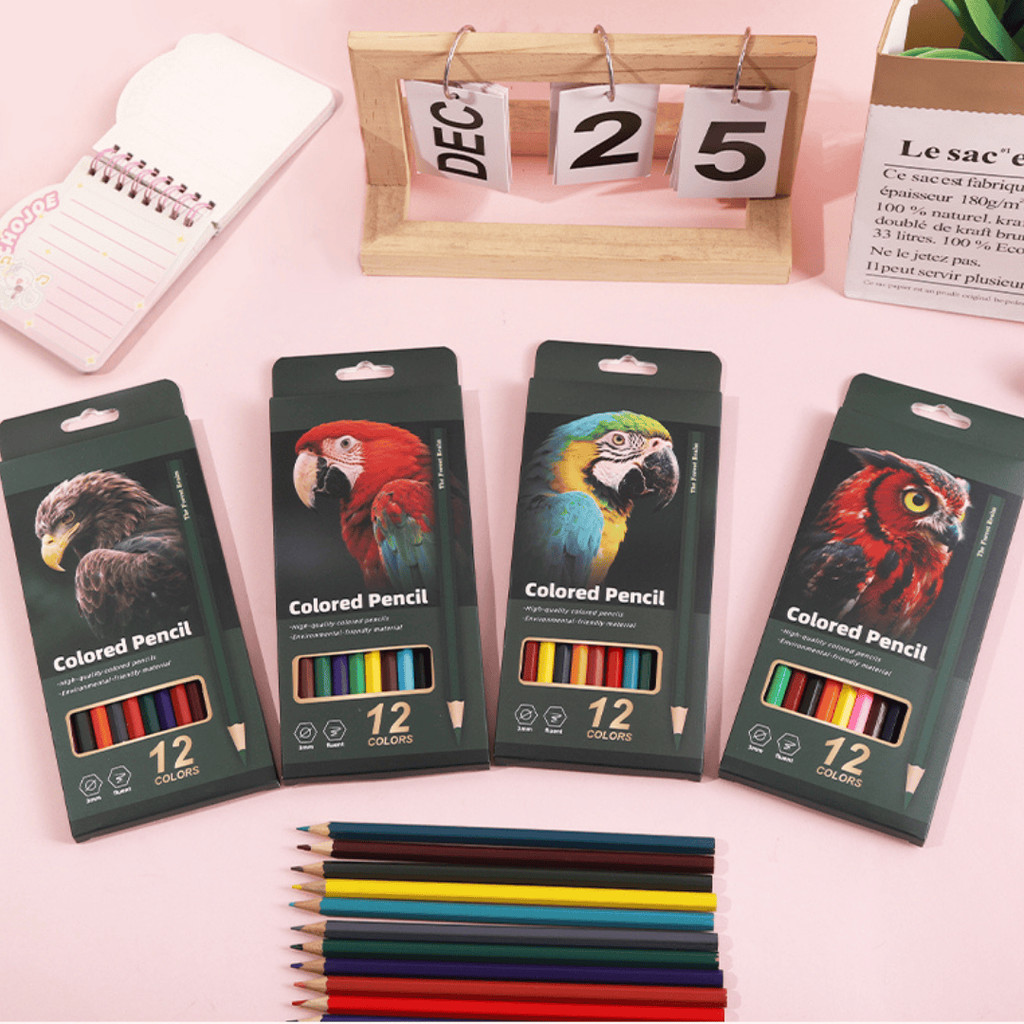 [ CRATK ] PENSIL WARNA DESAIN KARAKTER KARTUN LUCU UNTUK MEWARNAI DAN MENGGAMBAR / PENSIL WARNA ISI 