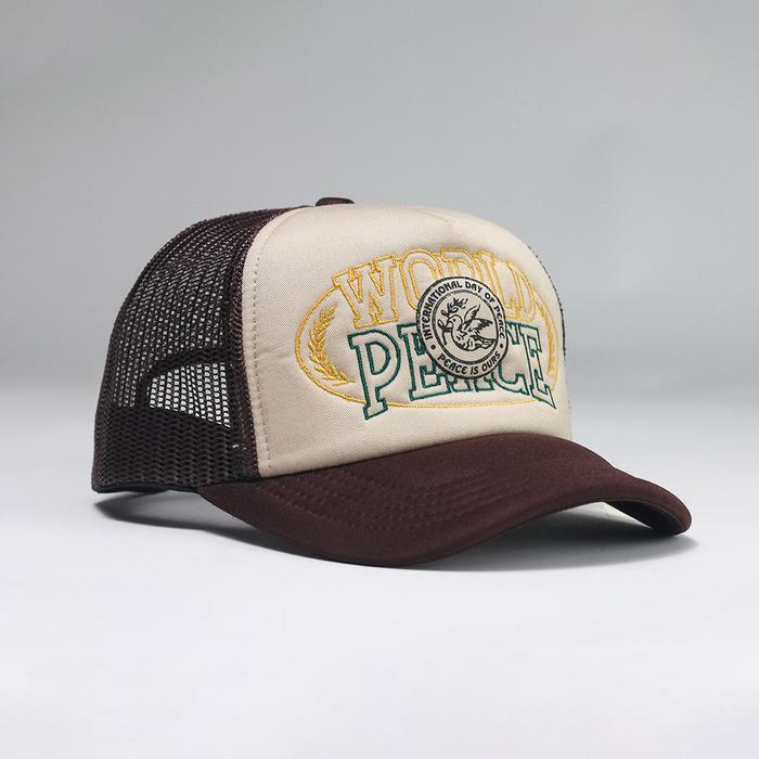 Luunashop Trucker Hat | OVERTHINK | Topi World Peace Trucker hat - Coklat
