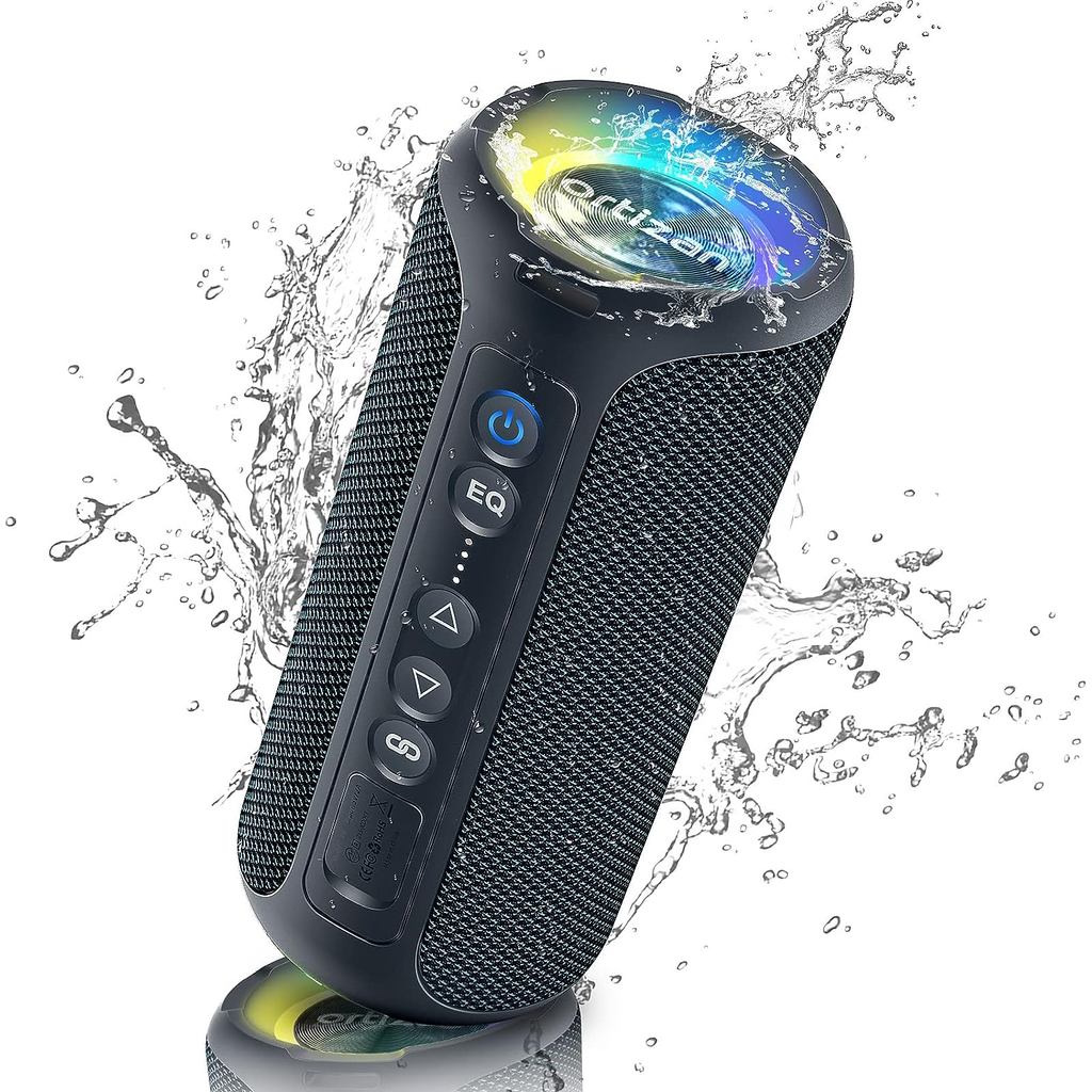 Ortizan X8 Pro Bluetooth Speaker Portable with 40W Stereo Sound,Rich Bass,IPX7 Waterproof, 30H Playt