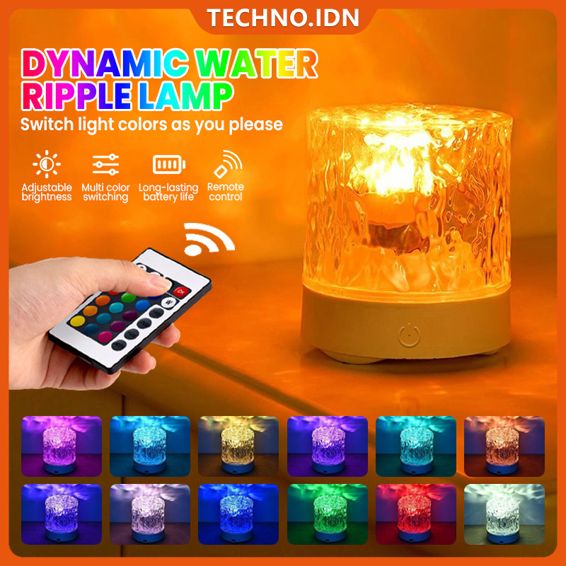 RGB Lampu Proyektor Aurora Lampu Led Kamar Lampu Tidur Remot Kontrol