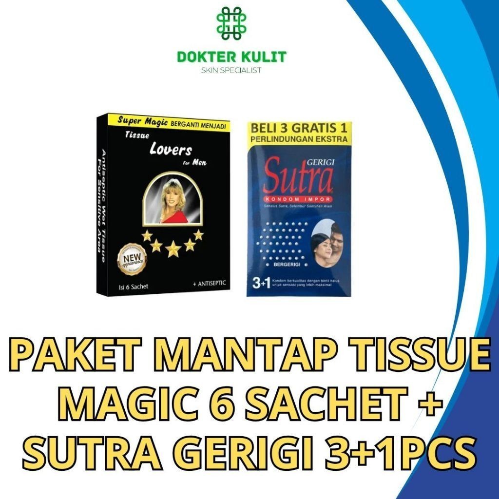 COD Tissue Magic Original + Sutra Gerigi Asli Tisu Magic Tahan Lama Sutera Gerigi Pria Dewasa Murah