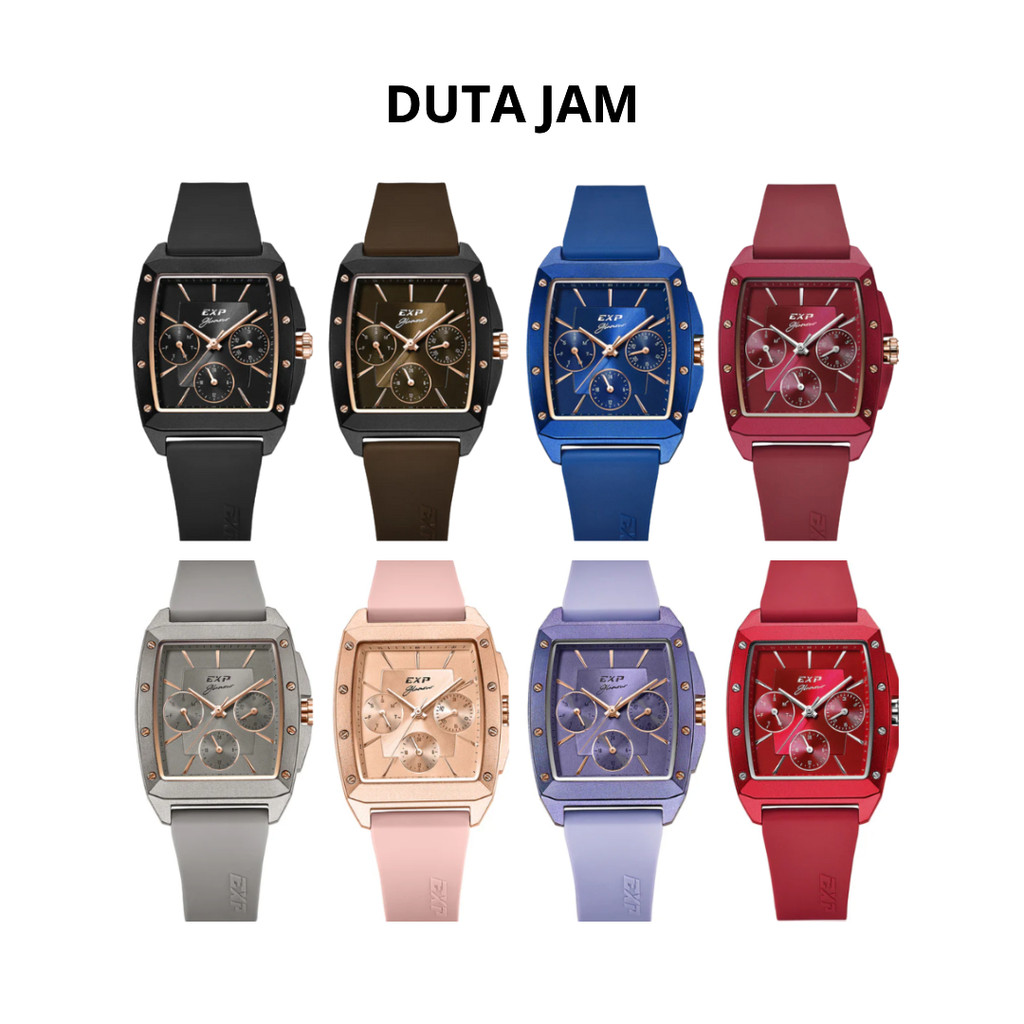 JAM TANGAN WANITA EXPEDITION E6636 E 6636 BFR ANALOG RUBBER STRAP