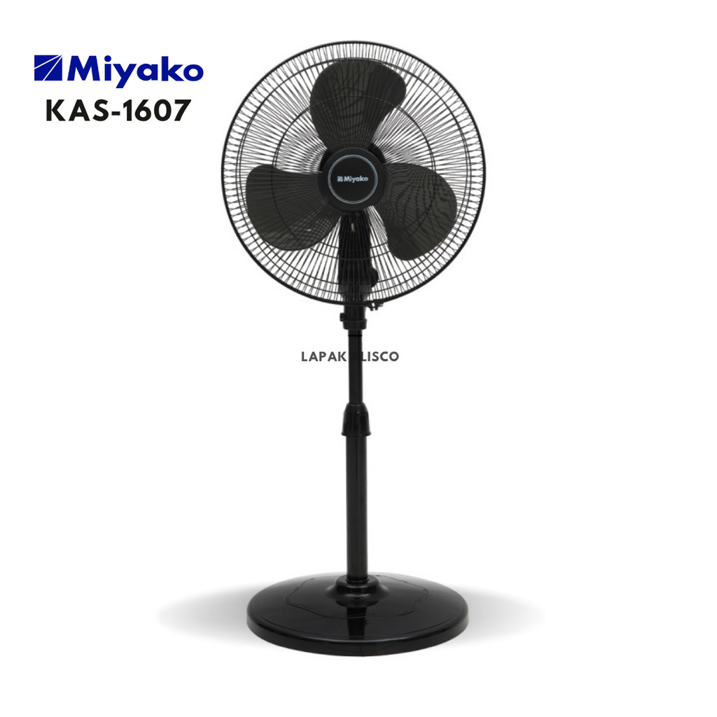 Kipas Angin MIYAKO KAS -1607 Kipas Berdiri / Stand Fan Miyako Baru 1607