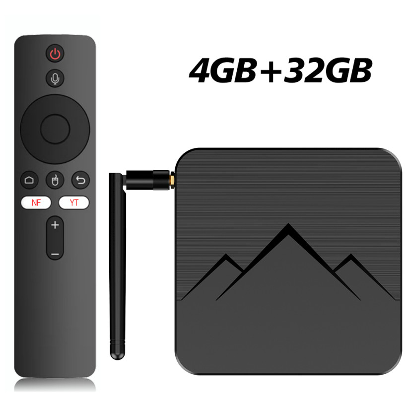 WUDUNG WD05 Android 14 AV1 Smart TV Box Amlogic S905Y5 4G32G BT TV BOX 24G&5G Dual Wifi 6 4K HD Set 