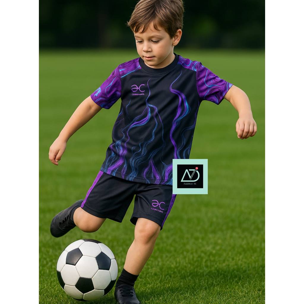 COD BISA SABLON NAMA DAN MOMER PUNGGUNG  Setelan Olahraga Anak Laki laki sd Kostum Baju Bola Anak La