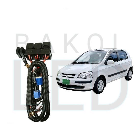 Relay Set Lampu Utama LED H4  Mobil Hyundai Getz BL