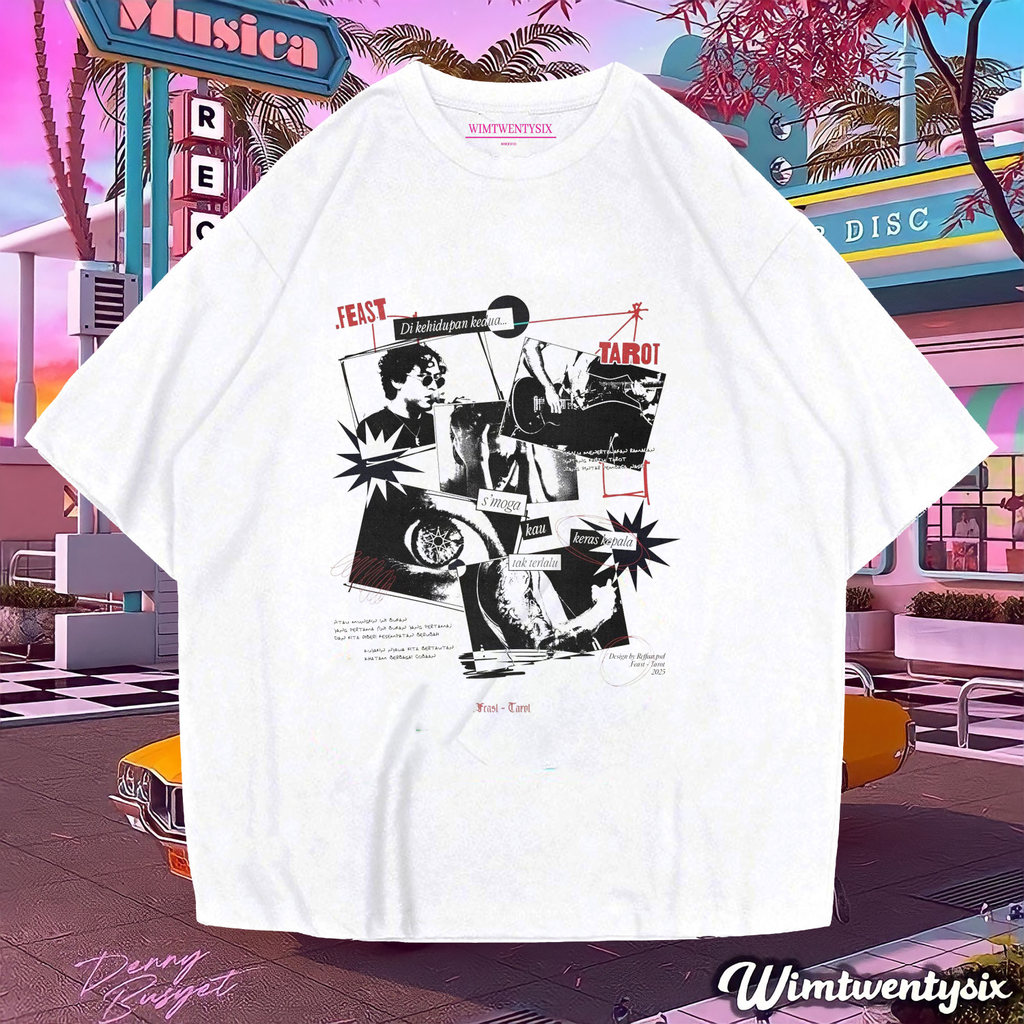 Wimtwentysix “feast tarot” Kaos oversize | kaos vintage | t-shirt oversized