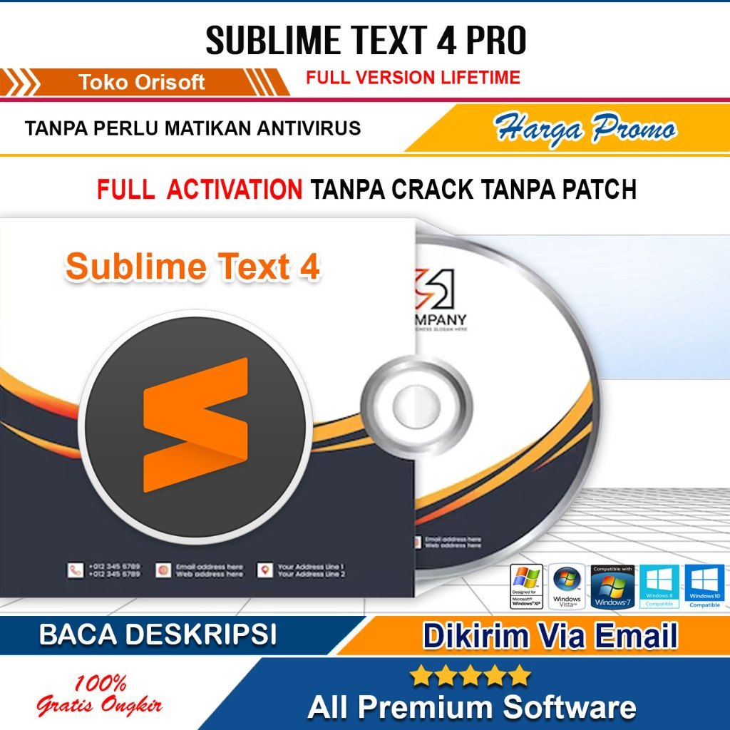 Sublime Text 4 Build 4169 Pro Lifetime – Editor Teks & Kode Sumber Profesional