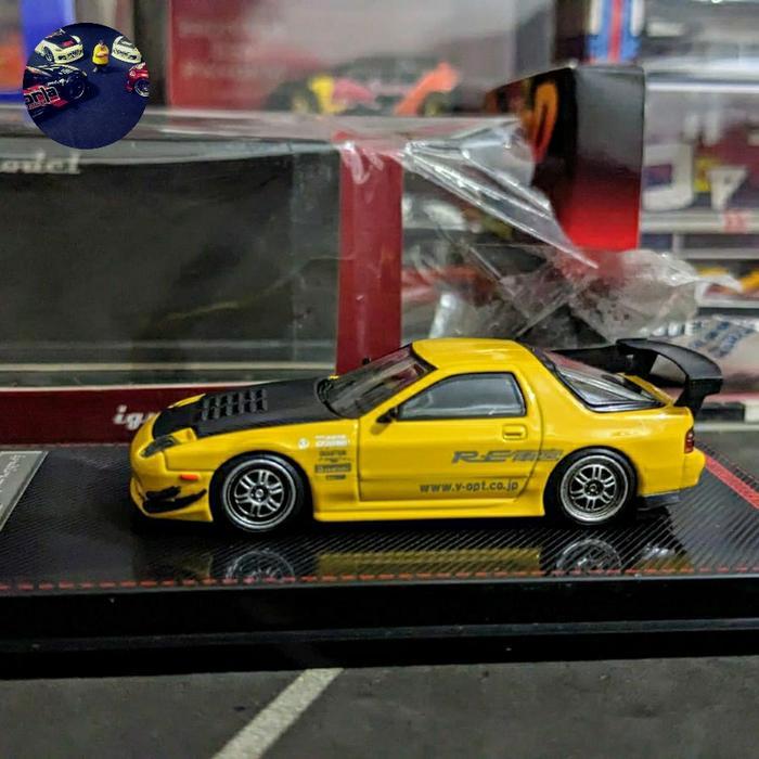 Diecast Ignition Model Mazda RX7 RX 7 FC3S Yellow RESTRO