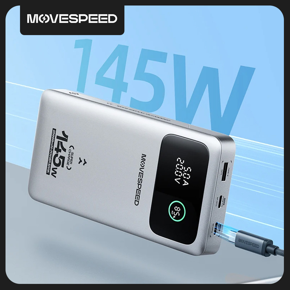 MOVESPEED M25 Pro 140W Power Bank 25000mAh PD3.1 USB-C Fast Charging Powerbank Portable External Bat