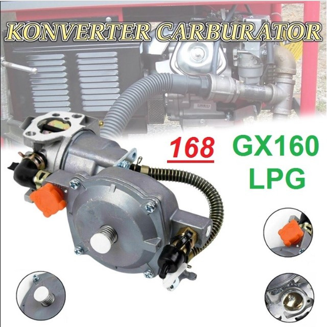 Karburator Konverter Gas LPG Carburator Converter to LPG GX 160 GX 200