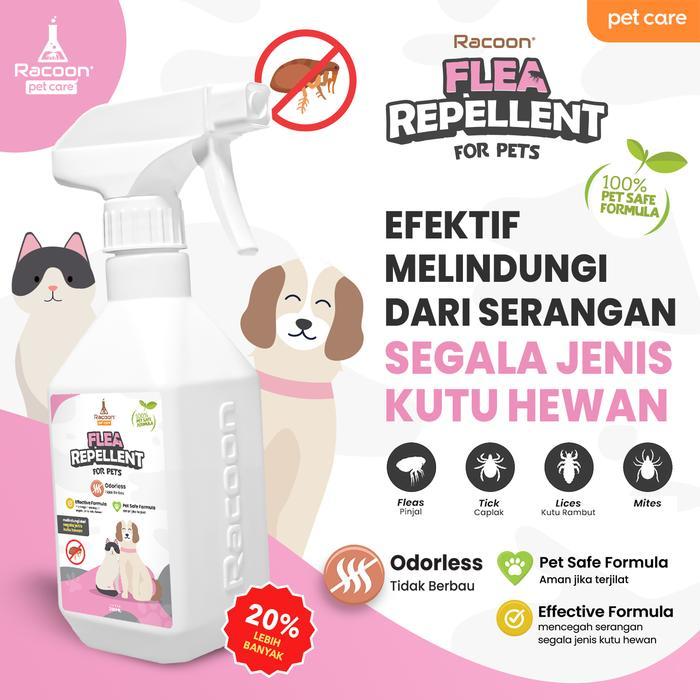 TINYPAWS Racoon Flea Repellent | obat PENCEGAH kutu dan telurnya kutu kucing - anjing & kucing multi