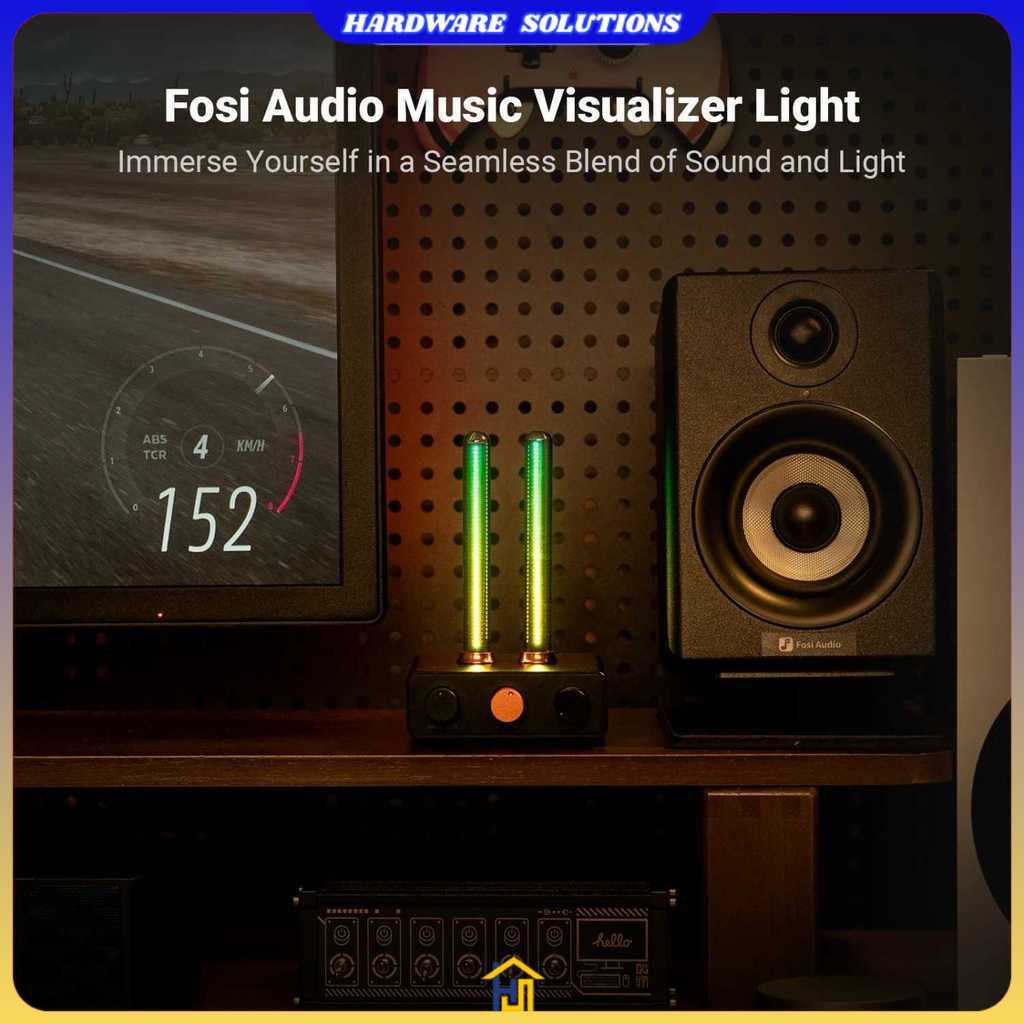 Fosi Audio LED Bar Music Rhythm Visualizer Ambient Light Desktop RGB - AH-01A