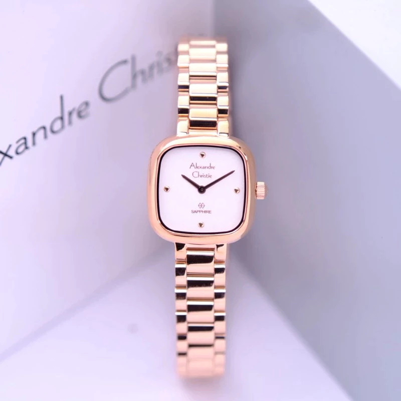 ORIINAL Jam Tangan ALEXANDER CHRISTIE Wanita Garansi Kotak Stainless Steel Anti Air AC ALEXANDRE H1