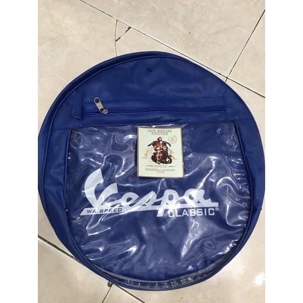 COVER BAN SEREP VESPA RING 8 BIRU