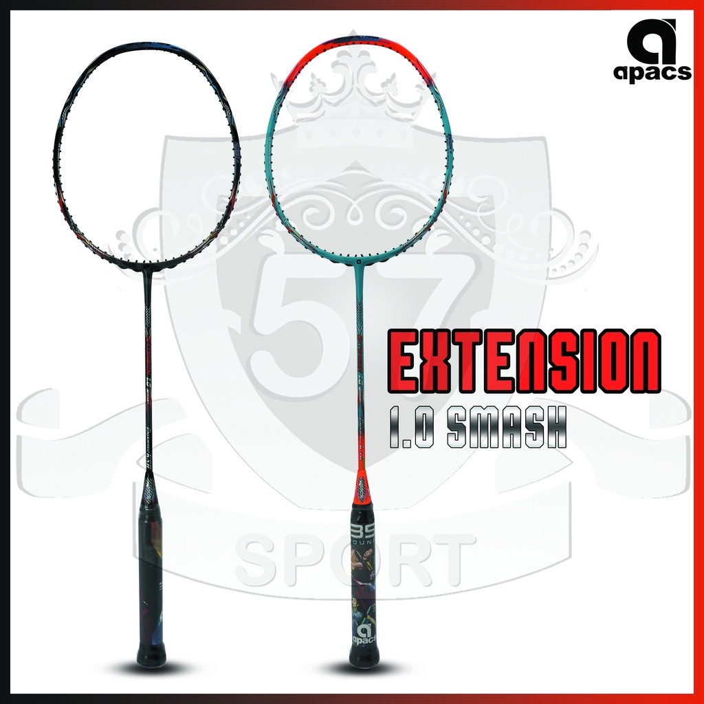 Raket Original Apacs Extension 1.0 Smash Bonus Senar dan Tas Badminton