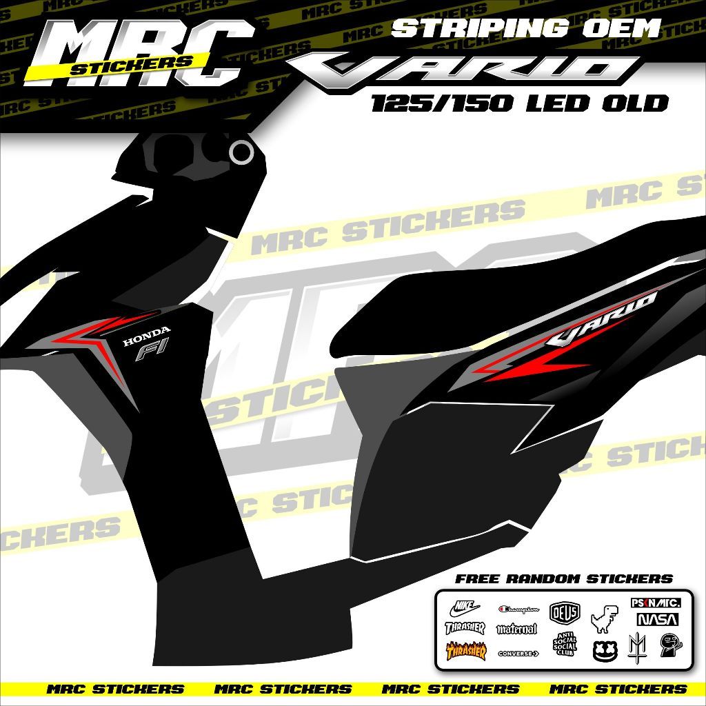 STRIPING / STIKER / SKOTLET OEM / ORIGINAL VARIO 125 150 LED OLD