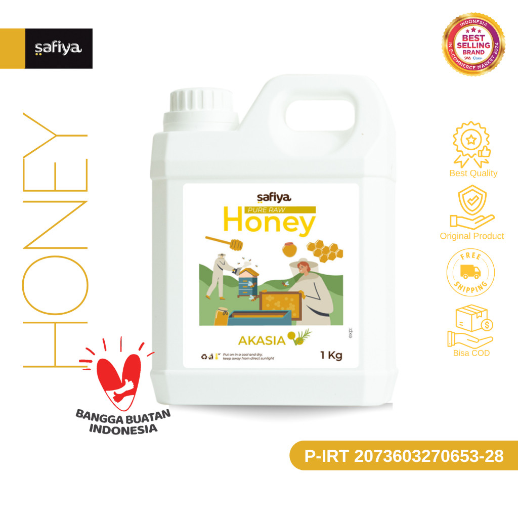 Safiya Madu Murni Akasia 1 Kg Raw Honey