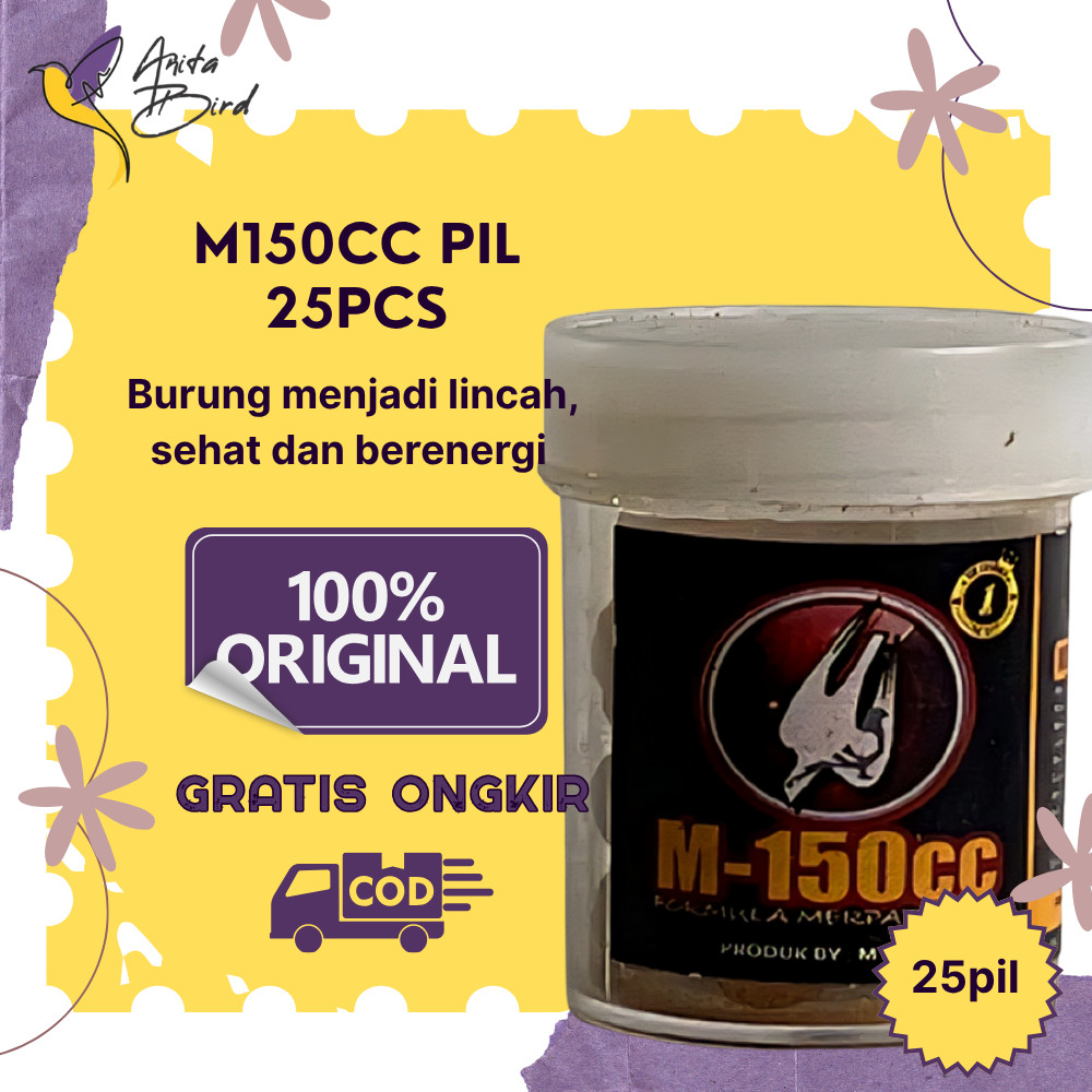 M150CC Pil Merpati 25pcs Vitamin Dara Balap Dongkrak Stamina Napas Panjang Speed CC Insting Fighter