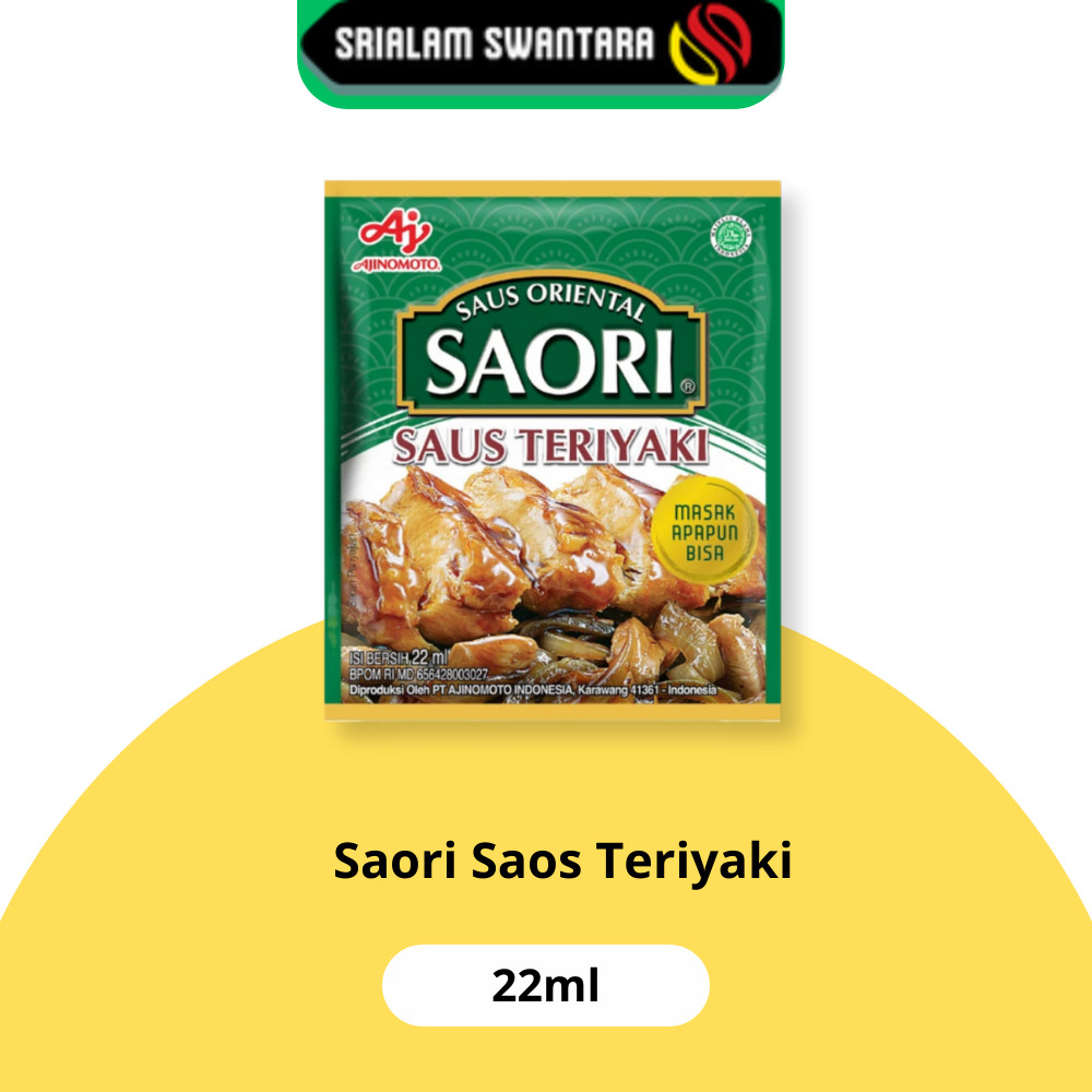 Saori Saos Teriyaki Sachet 22ml