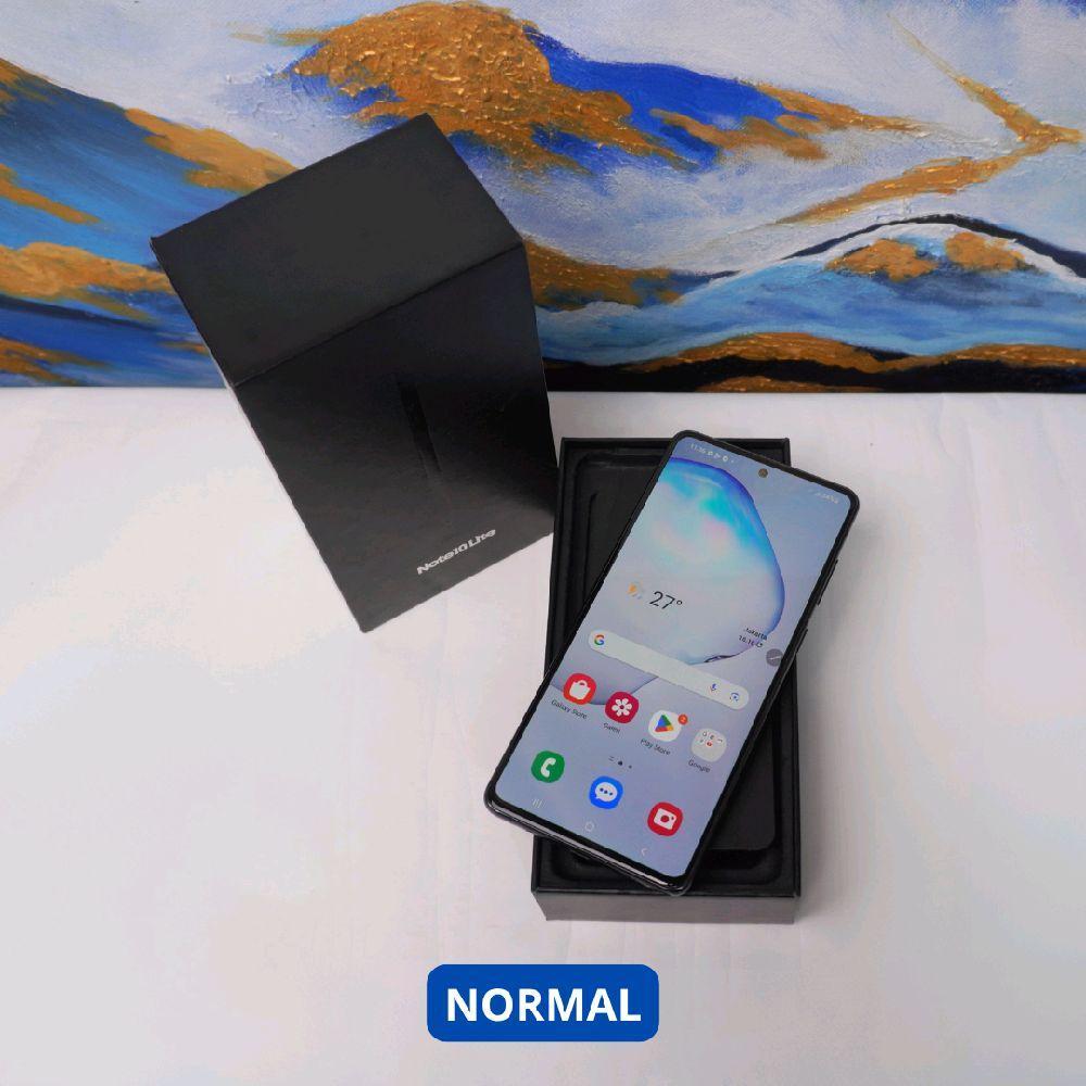 SAMSUNG NOTE 10 LITE 8/128 GB HP SECOND ORIGINAL SINAR MUTIARA CELL