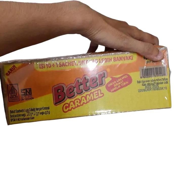 Better Caramel Biscuit Lapis Coklat dengan Caramel Box Isi 10