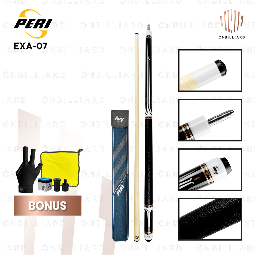 PERI EXA-07 Series Stick Billiard Low Deflection Cue Stick Play Billiard Shaft P20 Maple 12.5mm