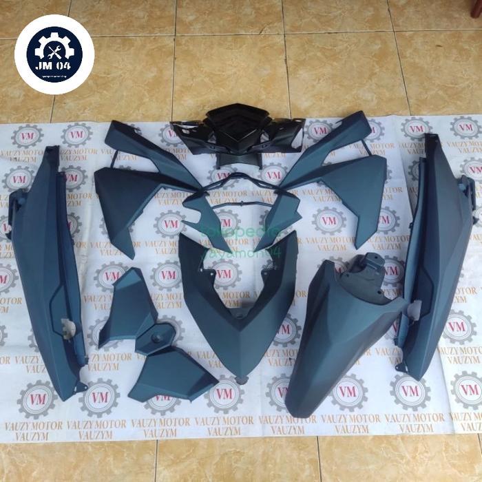 Cover body halus motor honda vario 125/150 led old 2015-2017 warna biru doff