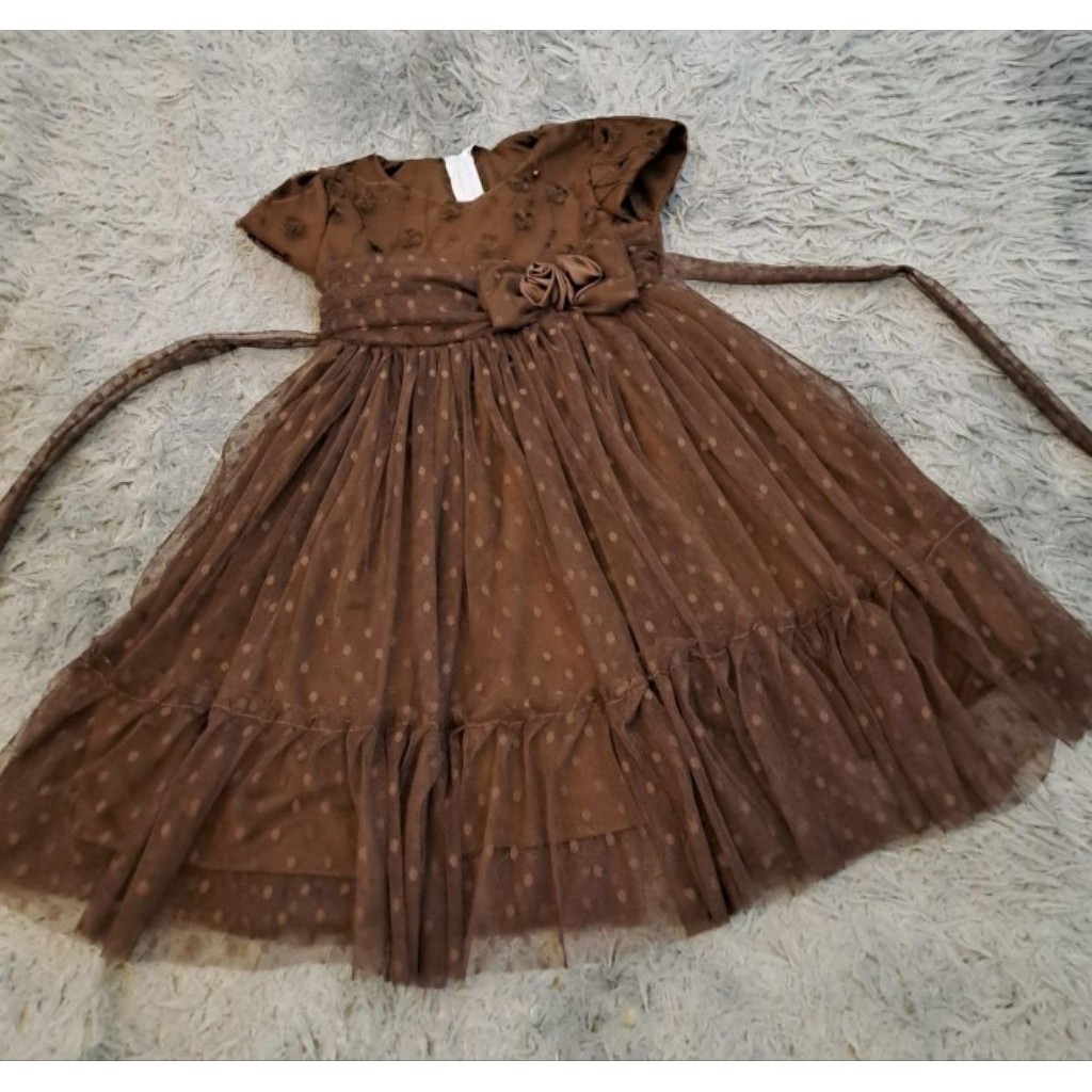 BLASFAS gaun pesta anak terbaru / gaun pesta anak 2026 / baju pesta anak tile Dot / dot TANGAN