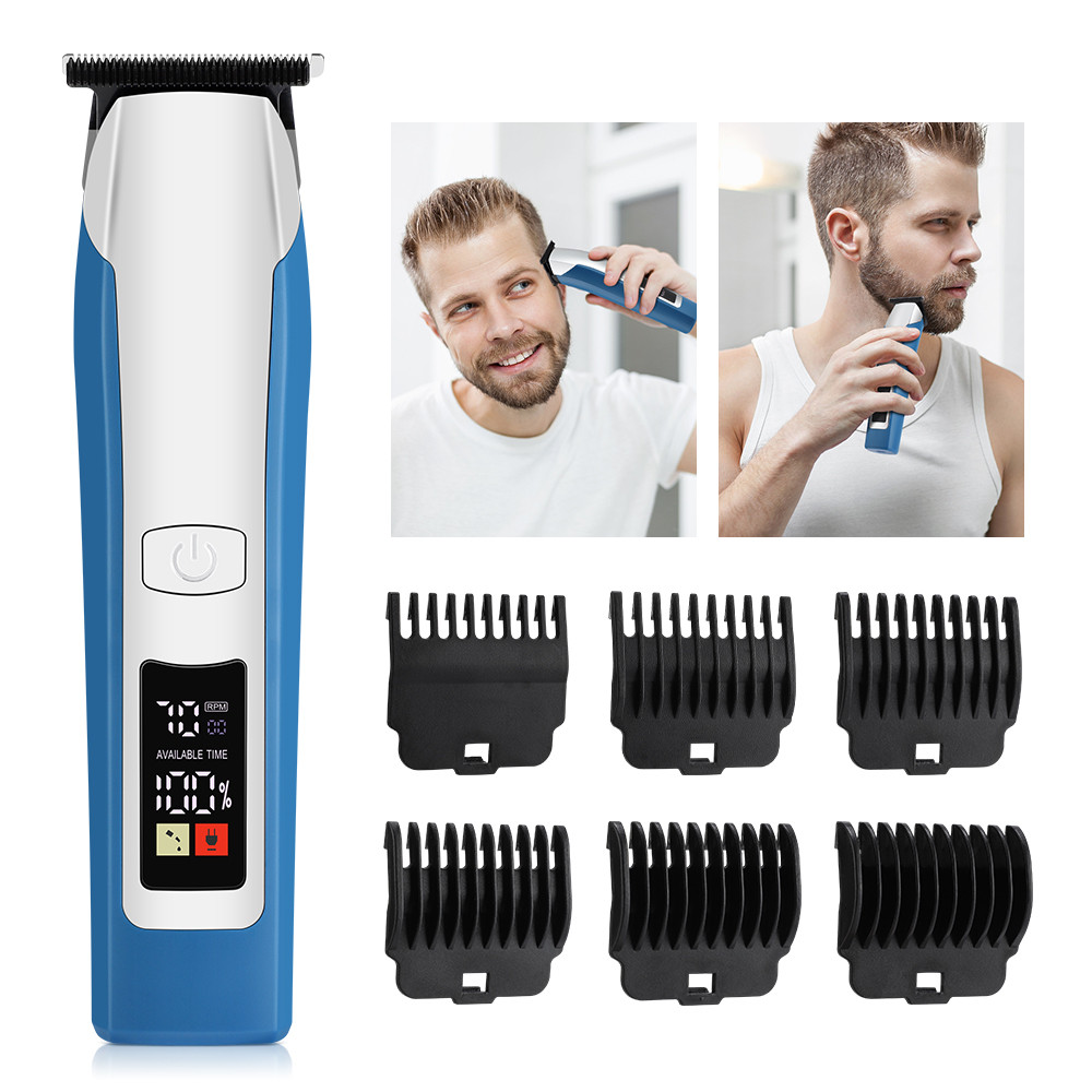 Electric Hair Clipper Mens Hair Cut Machine Wireless Trimmer Professional Clipper Machine Rechargeab