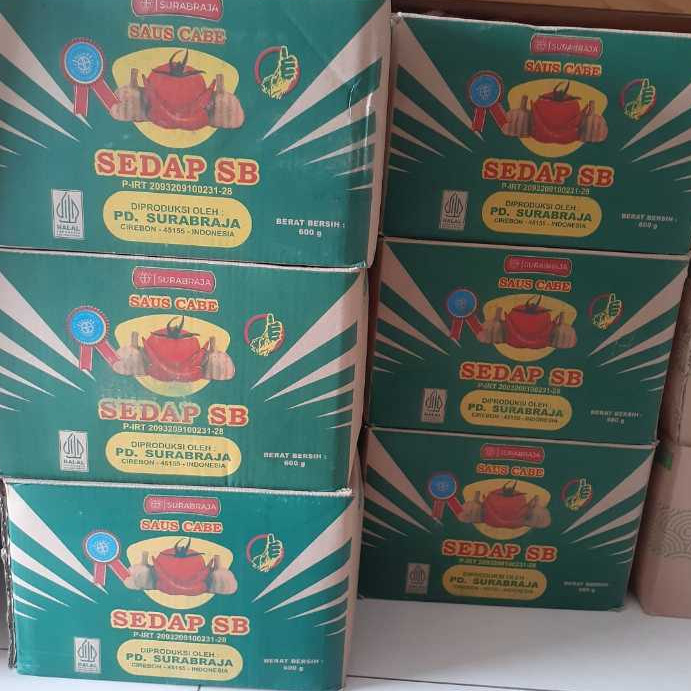 (Hausly) Saos Sambal SB Sedap per dus isi 24 pcs harga murah cocok untuk semua jenis makanan