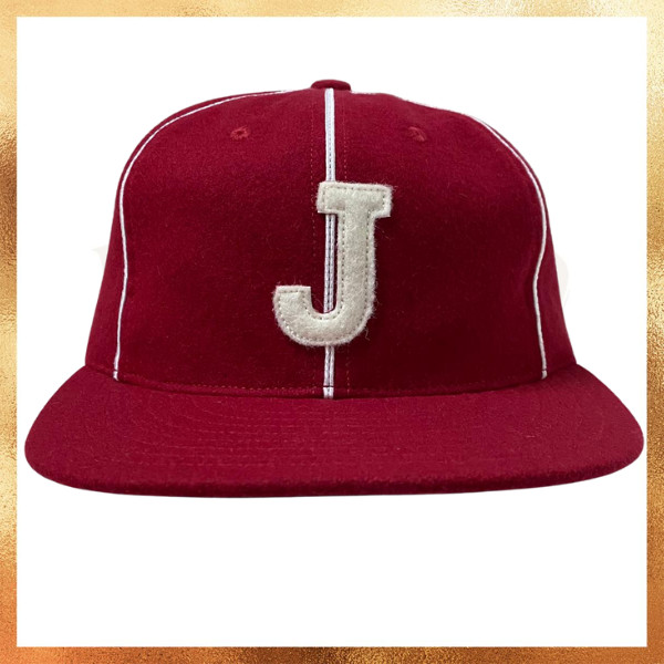 Topi Ebbets Field Indian Head Rockets 1952 Vintage Ballcap Wool Red Hat Original