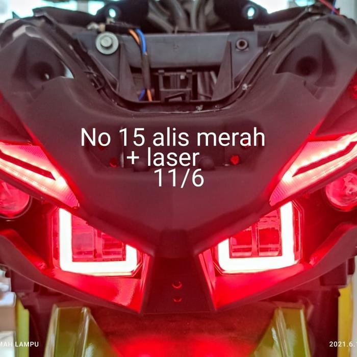 Lampu projie LED generasi 2 vario 125/150 headlamp komplit