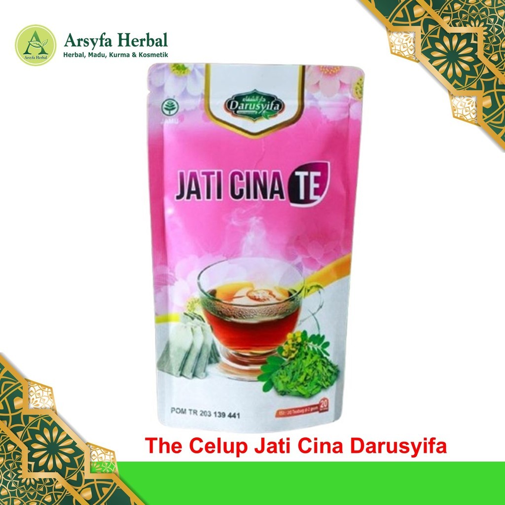 TEH CELUP DAUN JATI CINA DARUSYIFA, TEH JATI CINA - Teh Daun Jati Cina Pelangsing Herbal